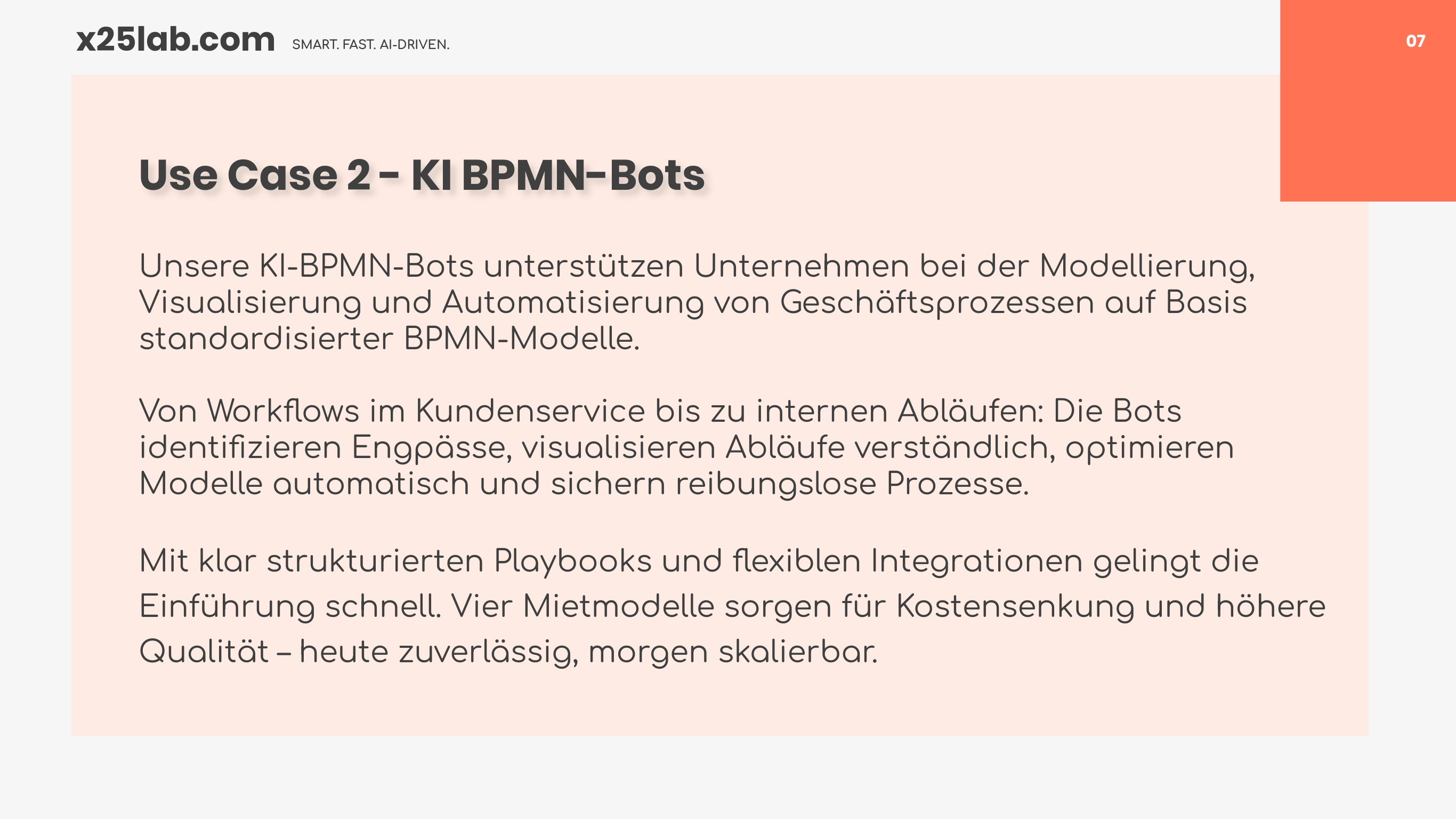 Use Case 2 - KI BPMN-Bots