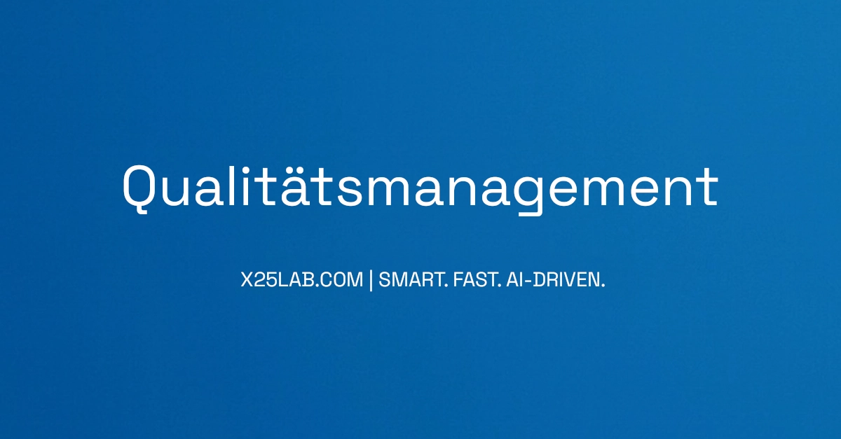 Qualitätsmanagement